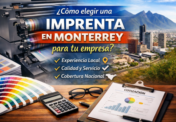 Imagen que muestra el titulo del articulo: ¿Cómo elegir una imprenta en Monterrey para tu empresa?